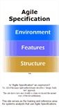 Mobile Screenshot of agilespec.com